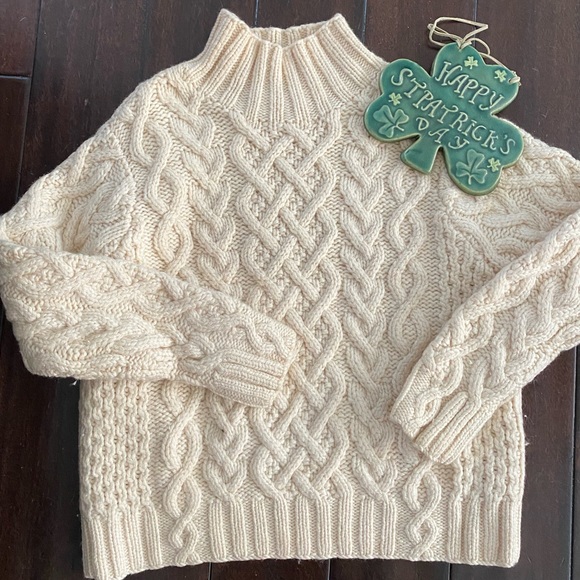 J. Crew Sweaters - J. Crew Cream Cable Knit Turtleneck Sweater